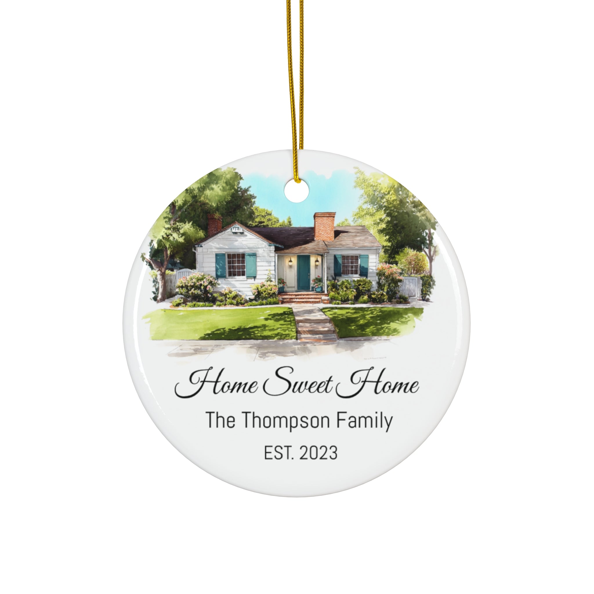 Custom Home Ornament —The Most Personal Gift You Can Give This Year
